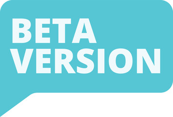 Poster - light beta version icon cartoon vector. computer digital. online label