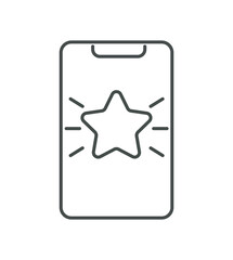 Fototapete - Marketing voucher line icon. Discounts and promotions, special offer and loyalty program. Bonuses and prizes. Minimalistic creativity and art. Ranking and rating. Cartoon flat vector illustration