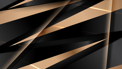 Modern luxury black and gold background