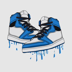 SHoes Sneakers Footwear Vector Image And Illustration