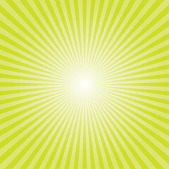 Abstract sunburst recto background template. Light yellow rectangular backdrop design. Chartreuse yellow sunbeam background design for various purposes.