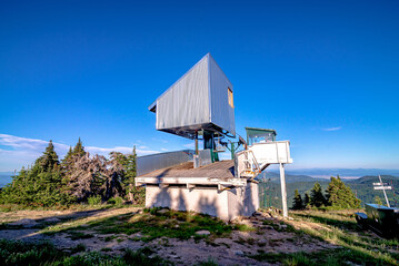 Beautiful scenic nature views at spokane mountain in washington state