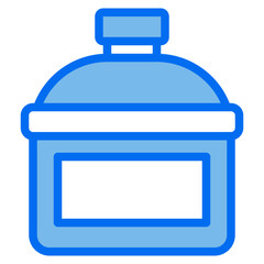 container blue line icon