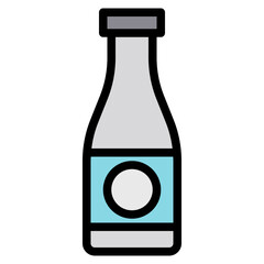 Wall Mural - Bottle line icon