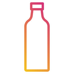 Wall Mural - Bottle gradient icon