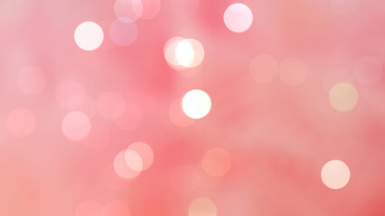 Wall Mural - pink bokeh with blurred background for valentine day