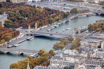 Wall Mural - River Sevan in Paris, September 2021. France