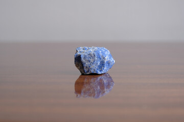 Lapis lazuli. blue natural mineral lapis lazuli for gemological treatment