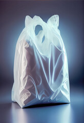 Aufkleber - Beautiful plastic bag abstract background. No Plastic Bag Concept, save world, protect earth.	
