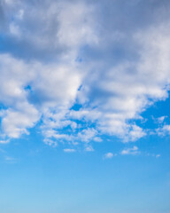 Wall Mural - blue sky and white clouds or cloudscape.