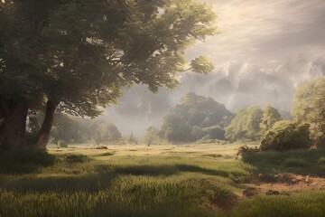 fantasy forest landscape