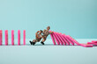 © TropicalNinjaStudio - Domino effect stopped by small toy soldiers