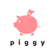 pig logo design vector art