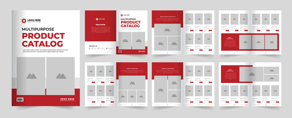 Catalog and catalogue design, a4 print ready catalog. Product catalog design for your business. Fashion product catalog theme.