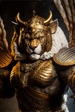 Portrait Of A King Warrior Tiger