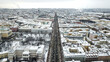 foto aérea de drone do Inverno em São Petersburgo na Russia
