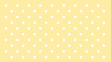 Yellow Background With White Polka Dots