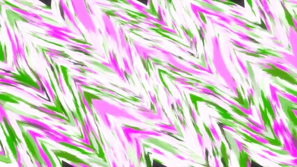 Poster - Psychedelic effect with wavy stripes and lines. Motion. Abstract wavy lines with colorful stripes. Moving zigzag waves in stream with stripes on white background