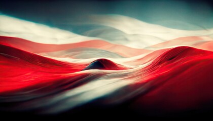 abstract colorful white red blue wave background Ai generative