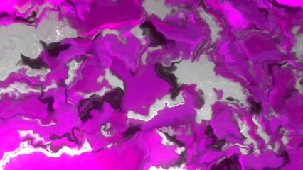Poster - Colorful spots move in abstract fluid pattern. Motion. Animation of moving streams of spots in liquid. Mottled pattern moves like liquid or clouds