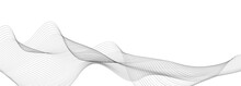 Futuristic Line Stripe Pattern On White Wavy Background. Abstract Modern Background Futuristic Graphic Energy Sound Waves Technology Concept Design