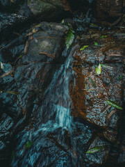  waterfall and rocks