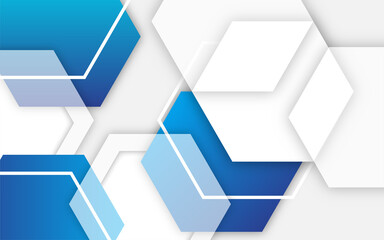 abstract colorful hexagon geometric shape background
