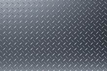 Metal Floor Plate With Diamond Pattern. 3D Illustration. Steel Plate Metal Background Or Texture