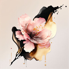 Wall Mural - sakura flower. generative ai.