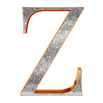 Silver 3D bling alphabet uppercase letters. This is a part of a set which also includes lowercase letters, numbers, punctuation marks and symbols.