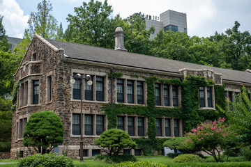 Building in Yonsei University, one of the famous universities in Seoul, South Korea