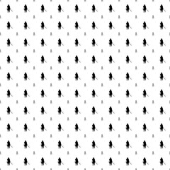 Poster - Square seamless background pattern from black samurai symbols are different sizes and opacity. The pattern is evenly filled. Vector illustration on white background