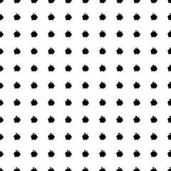 Poster - Square seamless background pattern from black piggy bank symbols. The pattern is evenly filled. Vector illustration on white background
