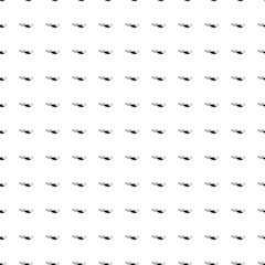 Poster - Square seamless background pattern from geometric shapes. The pattern is evenly filled with big black helicopter symbols. Vector illustration on white background