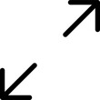 expand arrows thin line edit, editing icon