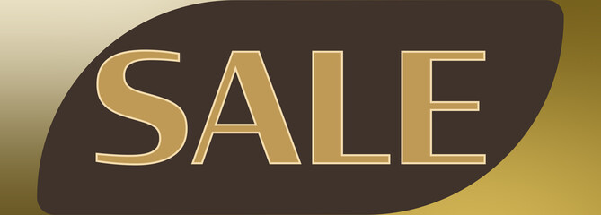 Wall Mural - Abstract golden texture sale sign background image.