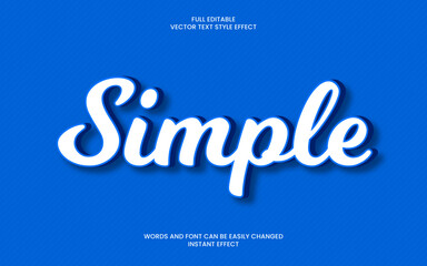 Wall Mural - simple text effect