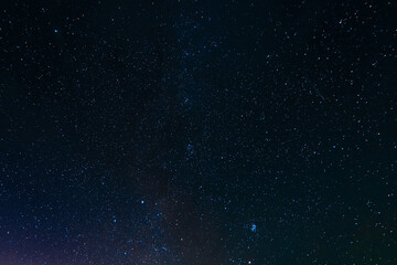 Wall Mural - beautiful starry night sky with stars, milky way, galaxies and constellations