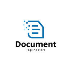 Poster - Digital document logo illustration design vector
