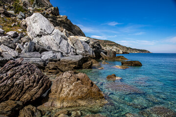 Wall Mural - Coastline On Skopelos island, Greece	