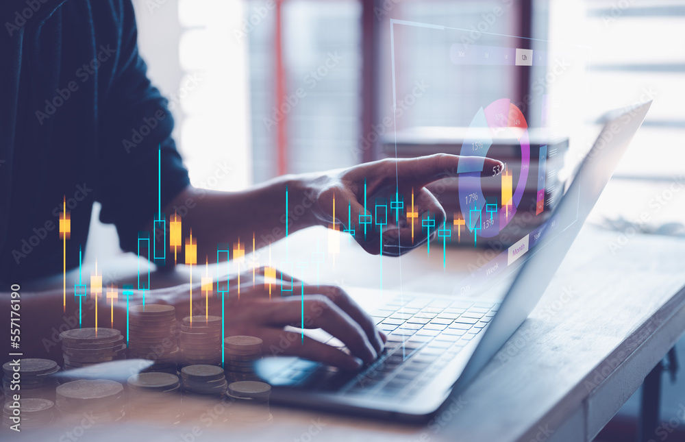 Analyst working with Business Analytics and Data Management System on ...
