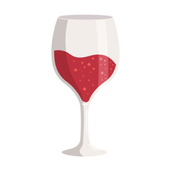 Wall Mural - red wine cup drink