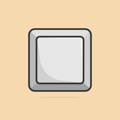 Fototapete - Computer white keyboard buttons closeup the concept of the possibility of choice and direction vector illustration