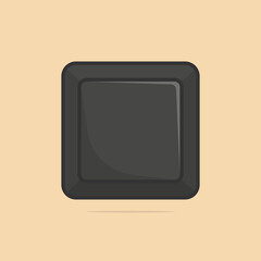 Fototapete - Computer black keyboard buttons closeup the concept of the possibility of choice and direction vector illustration