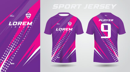 Poster - purple pink sport jersey design