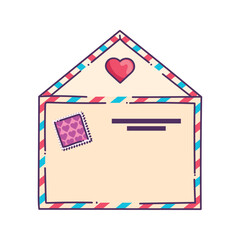 Poster - love heart in envelope