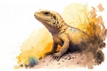 Fototapete - Chuckwalla generated by generative AI