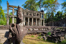 Preah Khan Temple In Angkor Thom, Cambodia