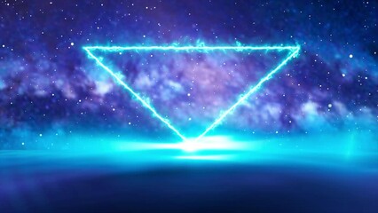 Wall Mural - The SYmbol Triangle light up Bright