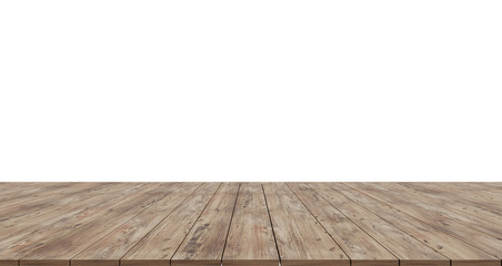 wood floor on isolated empty background
